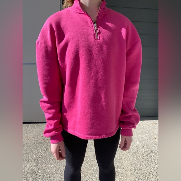 Pink quarter zip - Picture 1 of 3